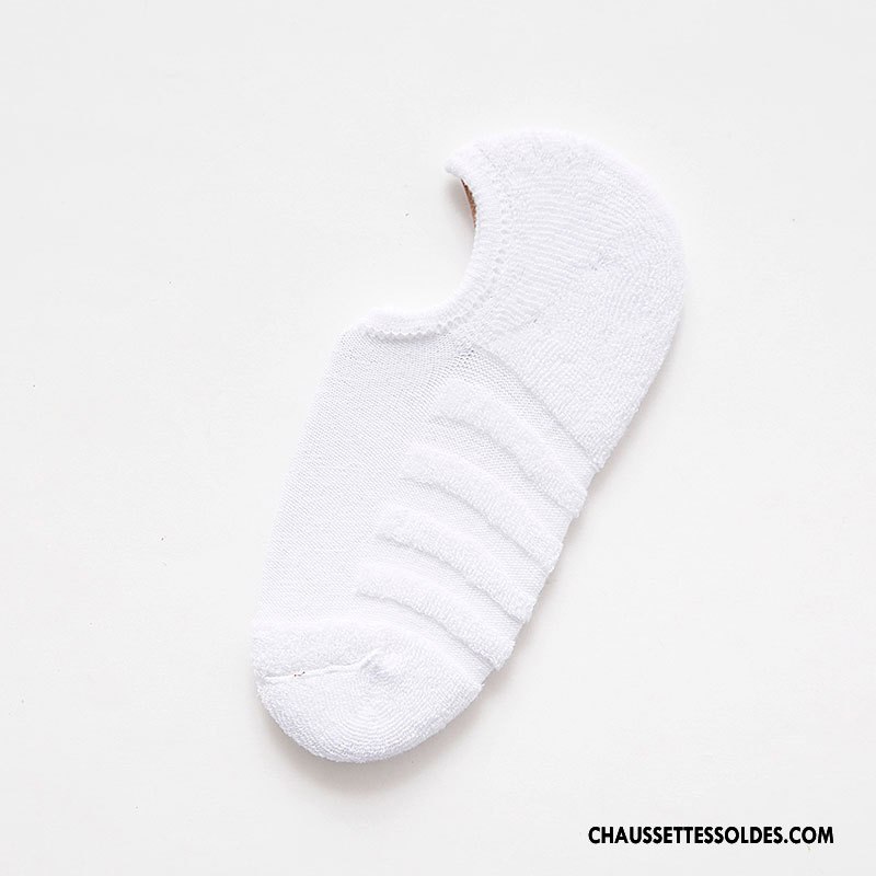 Chaussette Basse Femme Le Nouveau Plus De Velours 100% Coton Terry Serviette Renforcé Pure Jaune