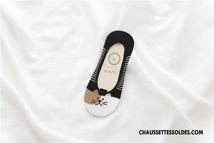 Chaussette Basse Femme Le Nouveau Été Coton Invisible Petit Printemps Coloré Clair
