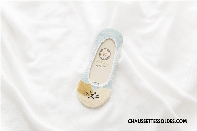Chaussette Basse Femme Le Nouveau Été Coton Invisible Petit Printemps Coloré Clair
