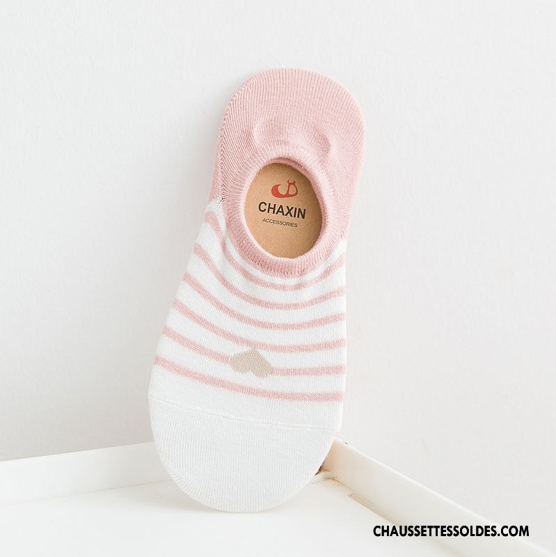 Chaussette Basse Femme Légère Respirant Nouvelles Arrivées Printemps Amour Élève Gris Clair