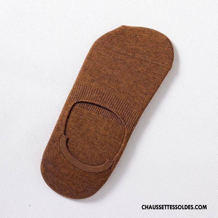 Chaussette Basse Femme Manuel Chaussettes En Coton Le Nouveau Anti-off Dame Chaussette Basse Coupée Bordeaux