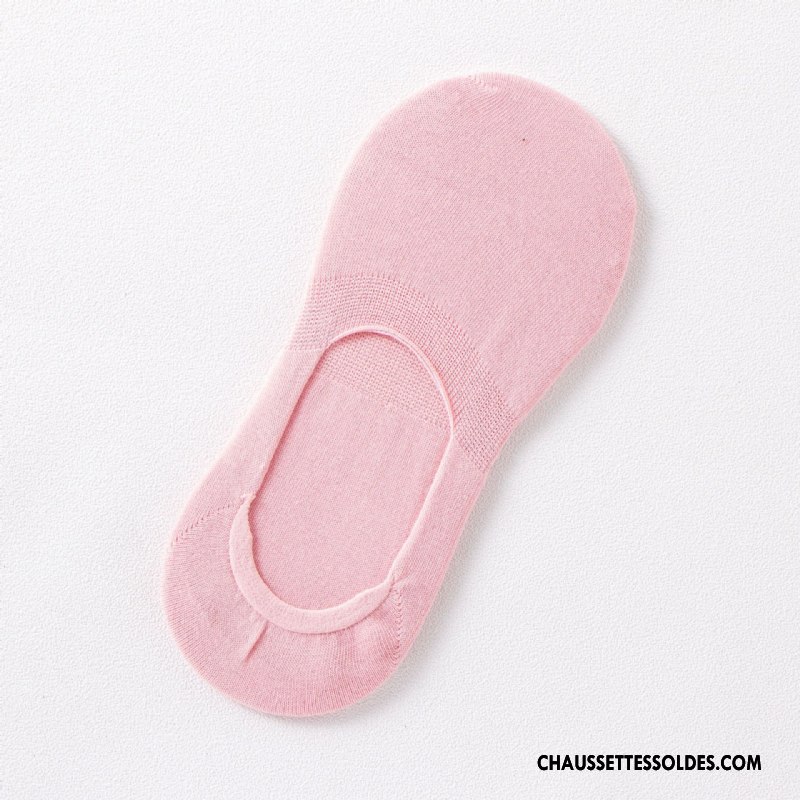 Chaussette Basse Femme Manuel Nouvelles Arrivées Dame 100% Coton Chaussette Basse Coupée Pure Violet Clair
