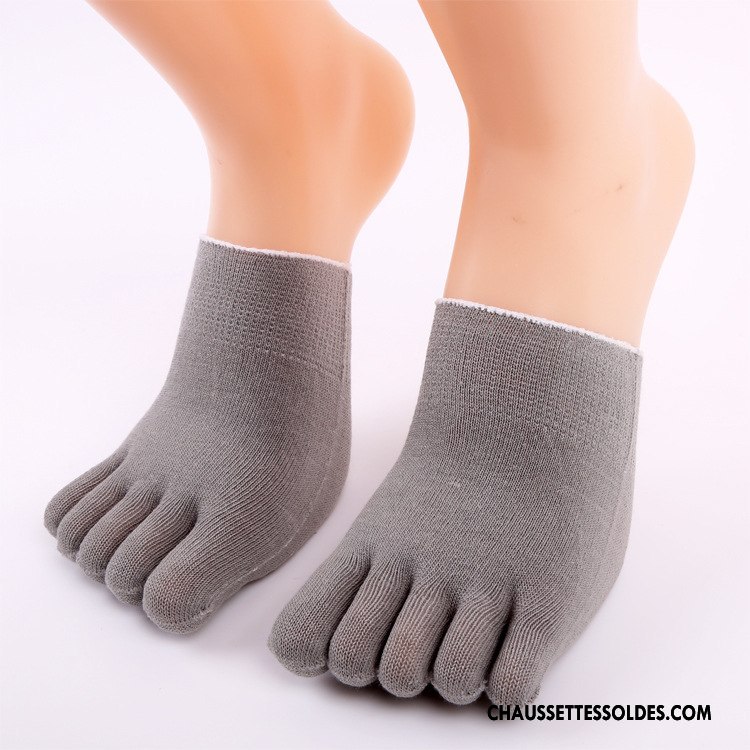 Chaussette Basse Femme Matelassé Invisible Confortable Été Ouverture Du Pied Longue Rose