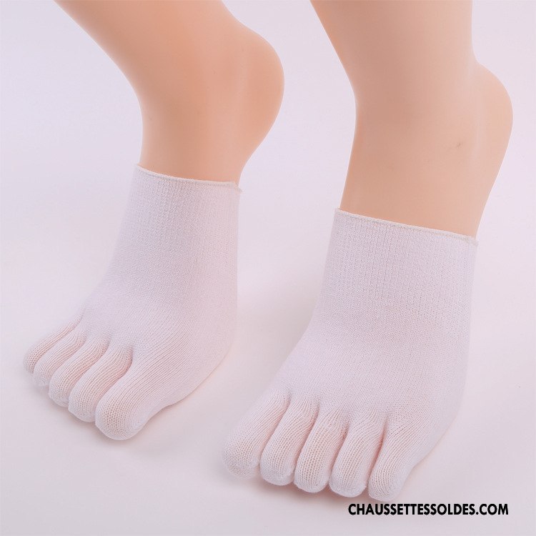 Chaussette Basse Femme Matelassé Invisible Confortable Été Ouverture Du Pied Longue Rose