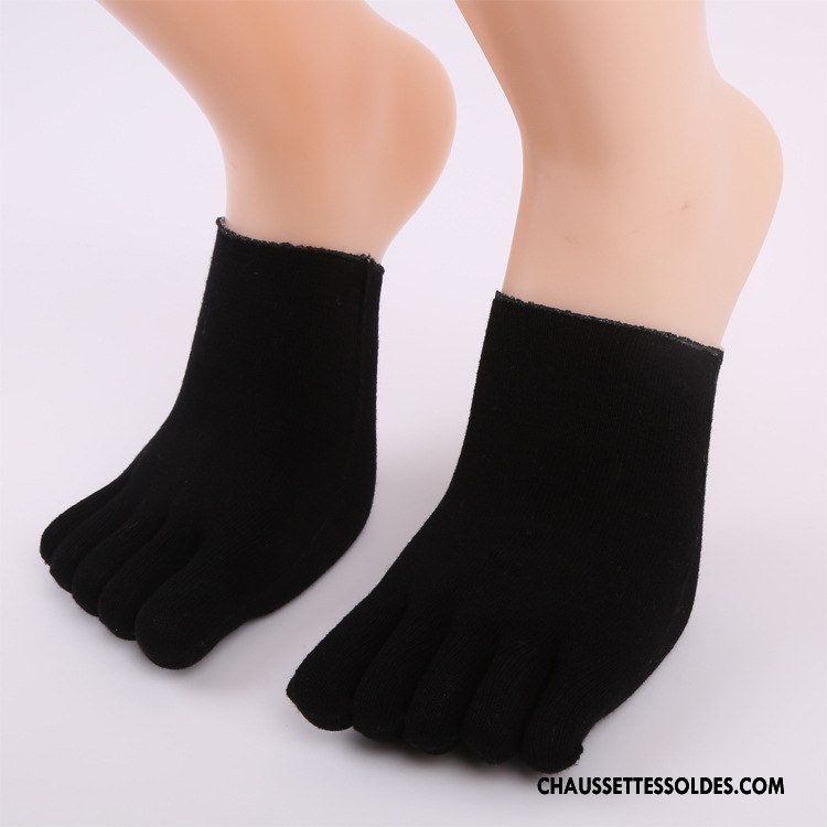 Chaussette Basse Femme Matelassé Invisible Confortable Été Ouverture Du Pied Longue Rose
