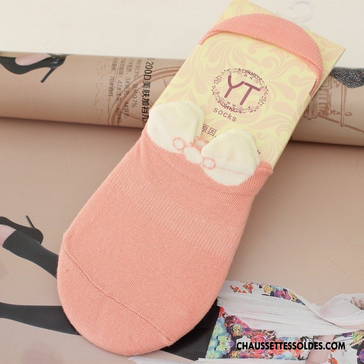 Chaussette Basse Femme Mocassin Anti-off Dimensionnel Antidérapant Chaussette Basse Coupée Papillon
