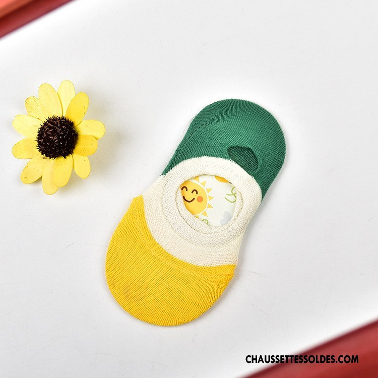 Chaussette Basse Femme Mode Tous Les Assortis Chaussette Basse Coupée Le Nouveau Enfant Charmant Coloré