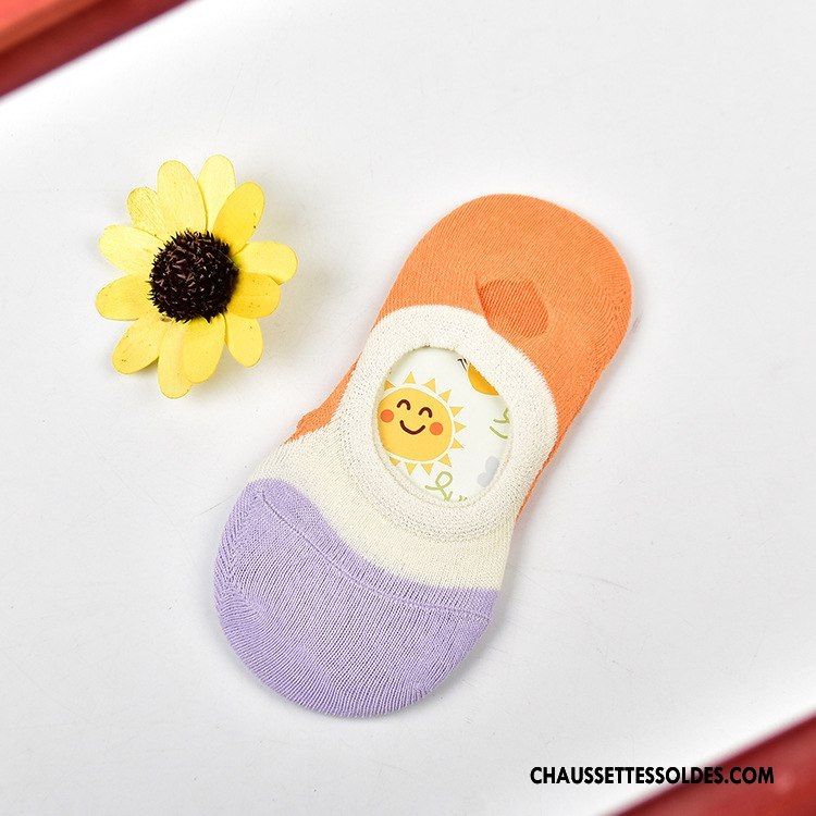 Chaussette Basse Femme Mode Tous Les Assortis Chaussette Basse Coupée Le Nouveau Enfant Charmant Coloré
