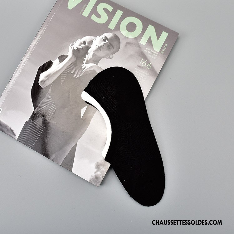 Chaussette Basse Femme Mode Été Homme Tous Les Assortis Chaussettes En Coton Simple Pure Blanc