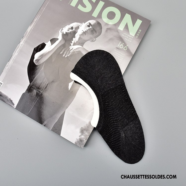 Chaussette Basse Femme Mode Été Homme Tous Les Assortis Chaussettes En Coton Simple Pure Blanc