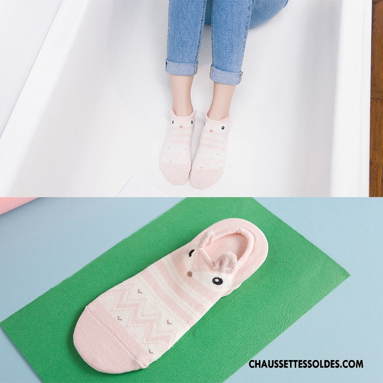 Chaussette Basse Femme Nouvelles Arrivées Personnalité Printemps 100% Coton Chaussette Courte Chaussette Basse Coupée Bleu Clair
