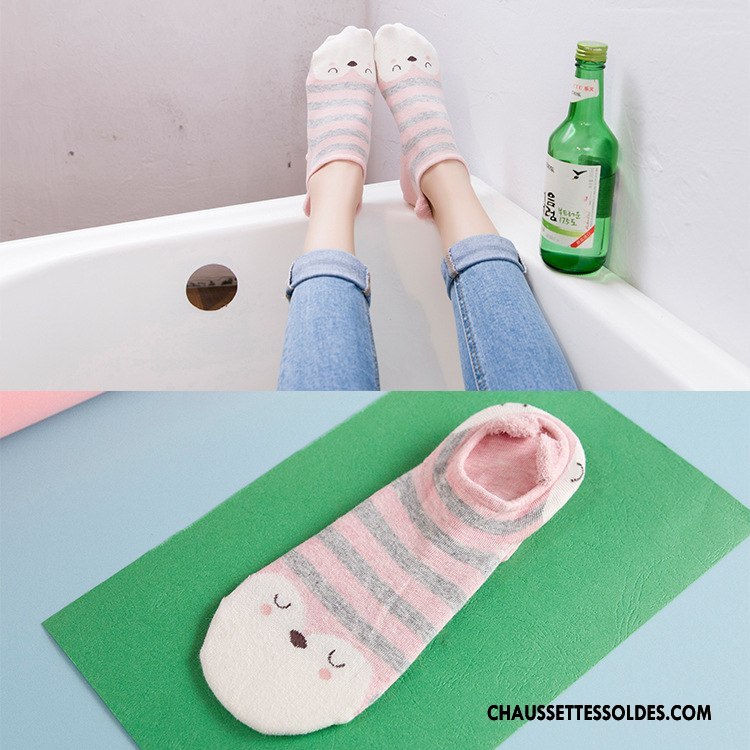 Chaussette Basse Femme Nouvelles Arrivées Personnalité Printemps 100% Coton Chaussette Courte Chaussette Basse Coupée Bleu Clair