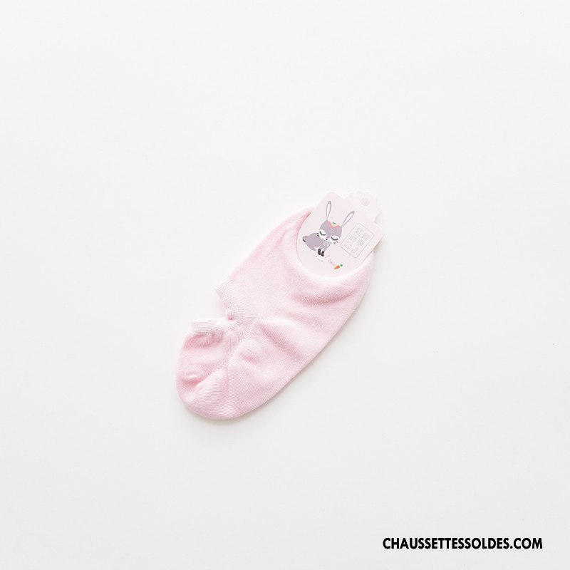 Chaussette Basse Femme Printemps Chaussette Basse Coupée Dame 100% Coton Été Marque Pure Bleu Clair