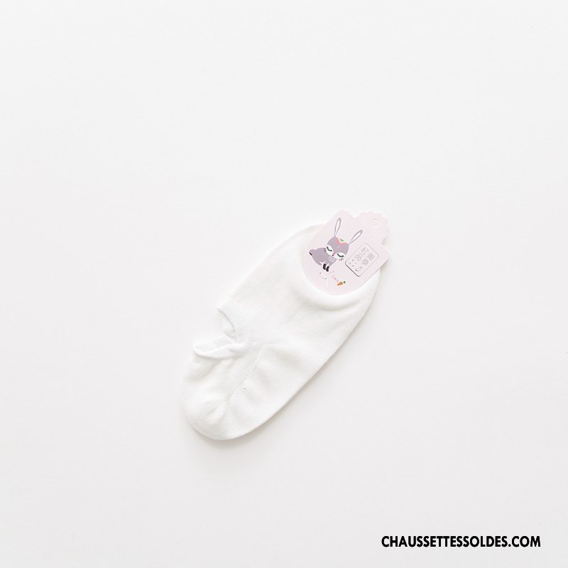 Chaussette Basse Femme Printemps Chaussette Basse Coupée Dame 100% Coton Été Marque Pure Bleu Clair