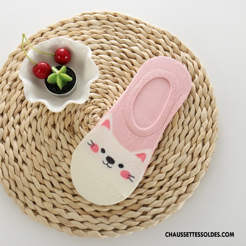 Chaussette Basse Femme Printemps Dessin Animé Animal Chaussette Basse Coupée Silicone Dragon Vert Clair