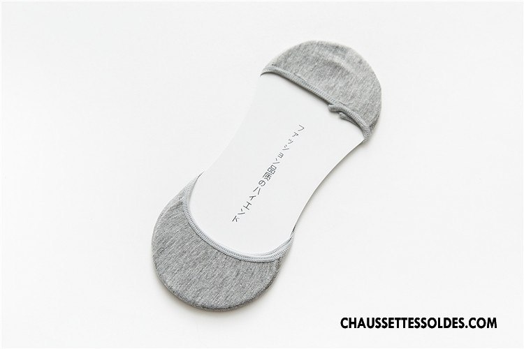 Chaussette Basse Femme Printemps Nouvelles Arrivées Été Silicone Coton Dame Rose
