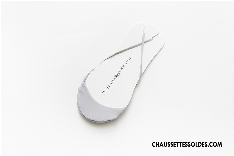 Chaussette Basse Femme Printemps Soie De Glace Invisible Pas De Traces Dame Bretelle Noir