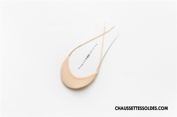 Chaussette Basse Femme Printemps Soie De Glace Invisible Pas De Traces Dame Bretelle Noir