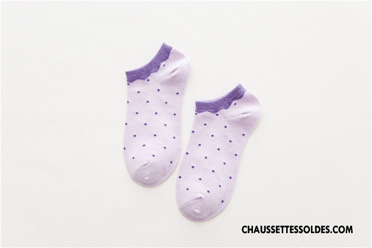 Chaussette Basse Femme Printemps Été Frais Le Nouveau Chaussette Basse Coupée Chaussettes En Coton Couleurs De Bonbons Jaune