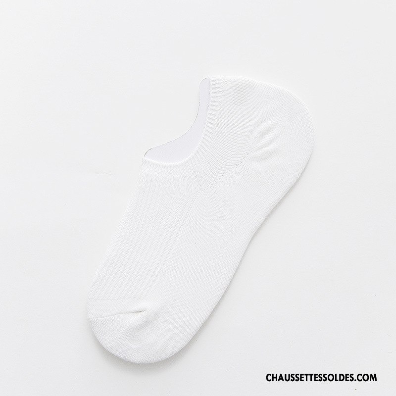 Chaussette Basse Femme Rayé Dame Le Nouveau 100% Coton Orange Invisible
