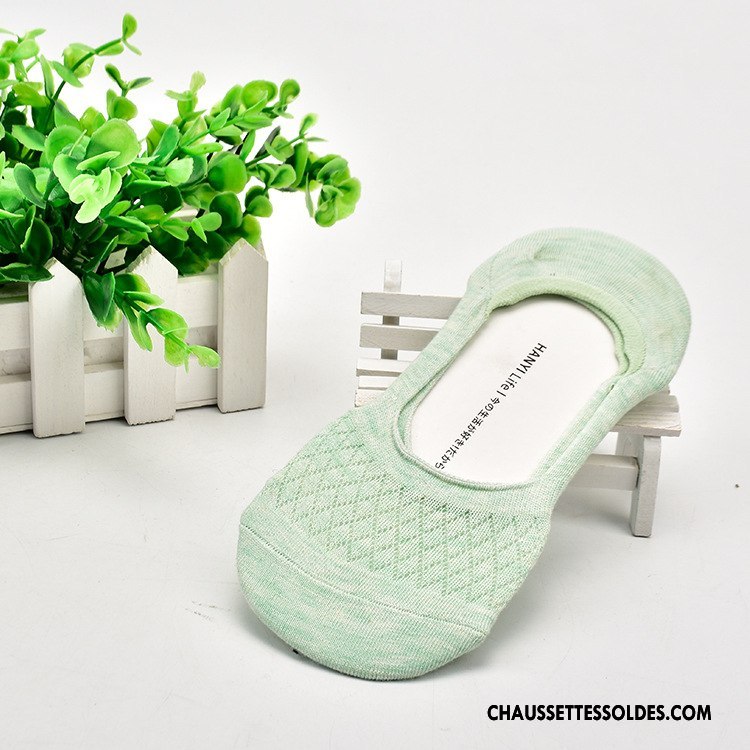 Chaussette Basse Femme Respirant Absorber La Sueur Invisible Le Nouveau Chaussettes En Coton Printemps Pure Violet
