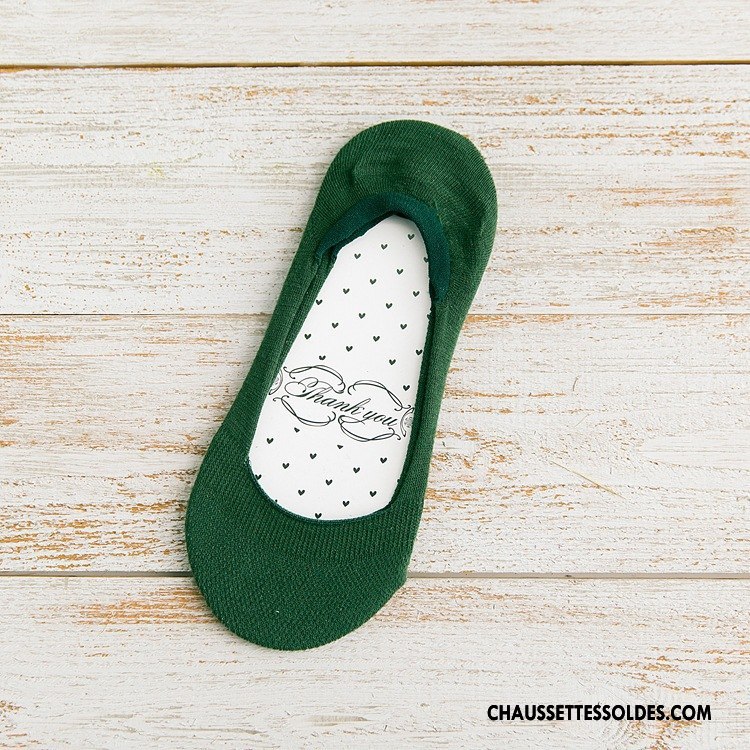 Chaussette Basse Femme Section Mince Absorber La Sueur Chaussette Basse Coupée Antidérapant Respirant Silicone Pure Marron / Brun
