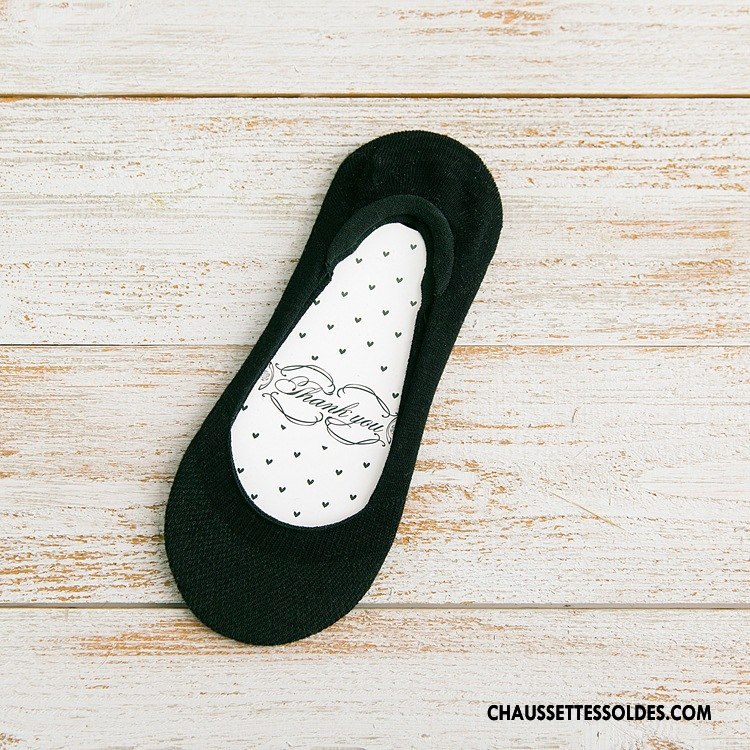 Chaussette Basse Femme Section Mince Absorber La Sueur Chaussette Basse Coupée Antidérapant Respirant Silicone Pure Marron / Brun