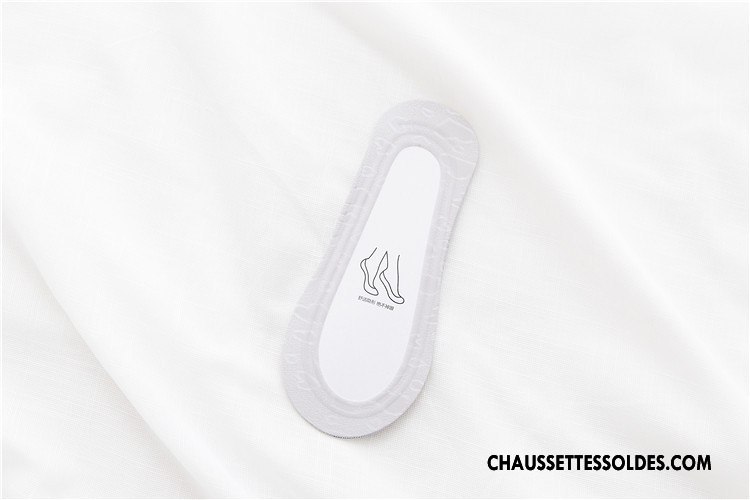 Chaussette Basse Femme Silicone Antidérapant Printemps Soie De Glace Invisible Fleurs Rose