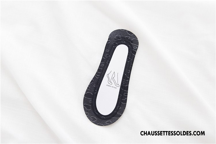 Chaussette Basse Femme Silicone Antidérapant Printemps Soie De Glace Invisible Fleurs Rose