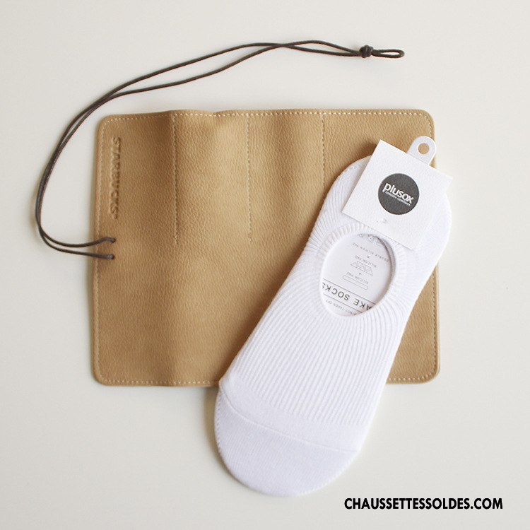 Chaussette Basse Femme Silicone Haute Qualité 100% Coton Matelassé Chaussette Basse Coupée Antidérapant Pure