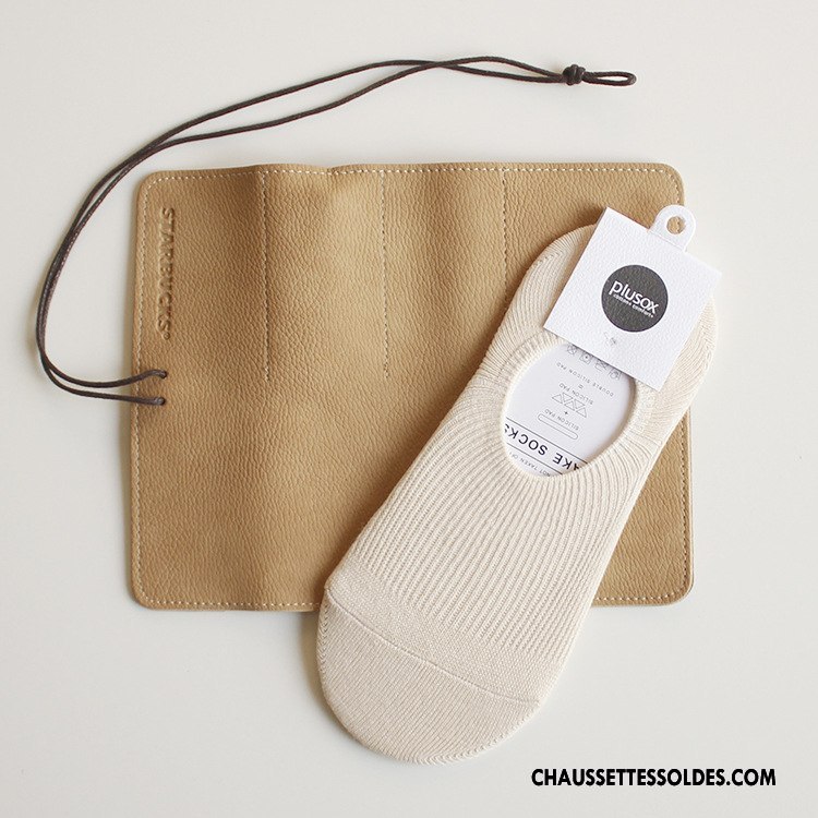 Chaussette Basse Femme Silicone Haute Qualité 100% Coton Matelassé Chaussette Basse Coupée Antidérapant Pure