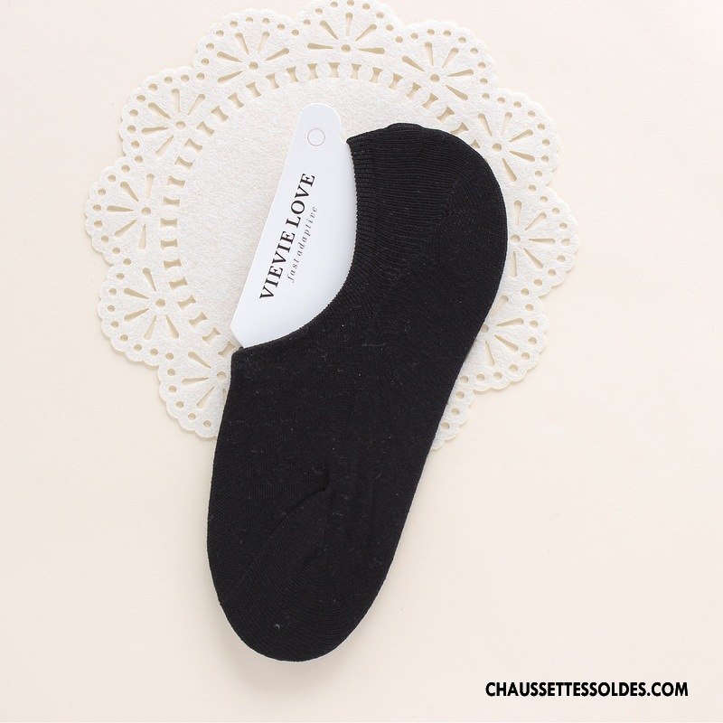 Chaussette Basse Femme Silicone Légère Antidérapant Chaussette Courte Ultra Invisible Pure Rose Clair