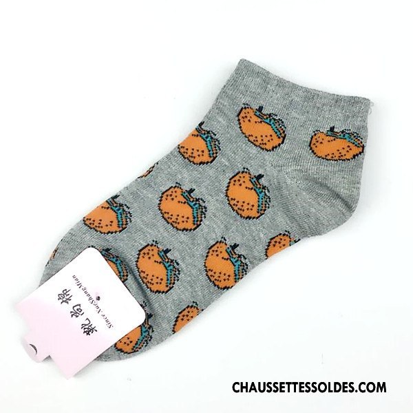 Chaussette Basse Femme Style Chaud Chaussette Basse Coupée Homme Fruit 100% Coton Lovers Bleu Rouge