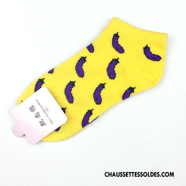 Chaussette Basse Femme Style Chaud Chaussette Basse Coupée Homme Fruit 100% Coton Lovers Bleu Rouge