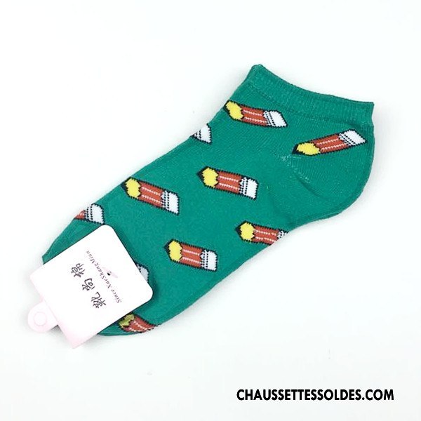 Chaussette Basse Femme Style Chaud Chaussette Basse Coupée Homme Fruit 100% Coton Lovers Bleu Rouge