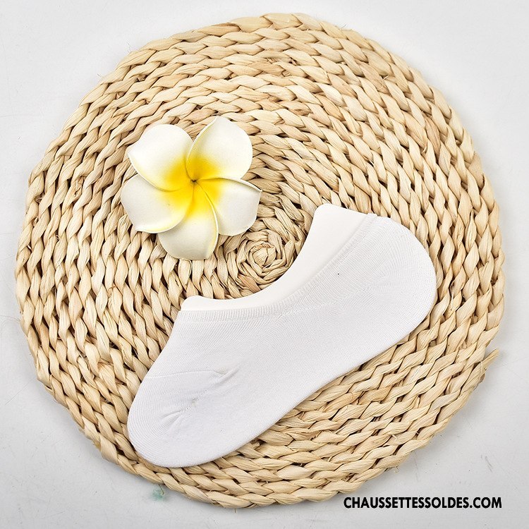 Chaussette Basse Femme Tous Les Assortis Mode Chaussettes En Coton Silicone Printemps Désign Pure Bleu