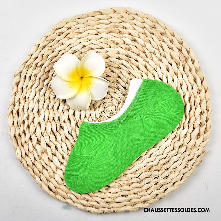 Chaussette Basse Femme Tous Les Assortis Mode Chaussettes En Coton Silicone Printemps Désign Pure Bleu