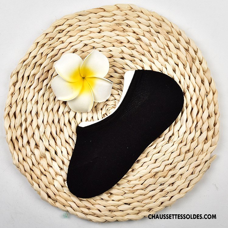 Chaussette Basse Femme Tous Les Assortis Mode Chaussettes En Coton Silicone Printemps Désign Pure Bleu