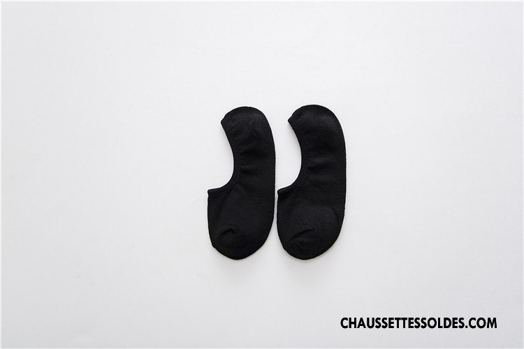 Chaussette Basse Femme Été Coton Bio 100% Coton Invisible Printemps Chaussette Courte Couleurs De Bonbons Pure Gris Clair