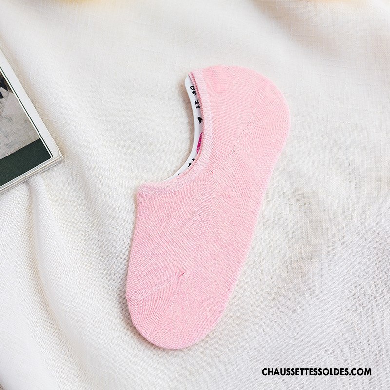 Chaussette Basse Femme Été Dame Silicone Antidérapant Chaussette Basse Coupée Invisible Couleurs De Bonbons Pure Violet Clair