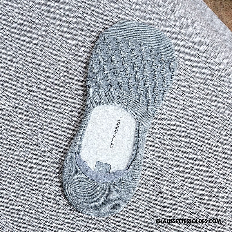 Chaussette Basse Femme Été Le Nouveau Chaussette Basse Coupée Mode Coton Bio Invisible Rose
