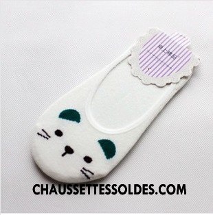 Chaussette Basse Femme Été Le Nouveau Dessin Animé Chaussette Basse Coupée Lapin Charmant Rose Clair