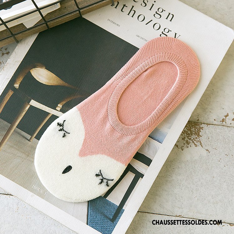 Chaussette Basse Femme Été Renard Invisible Silicone Nouvelles Arrivées Antidérapant Clair