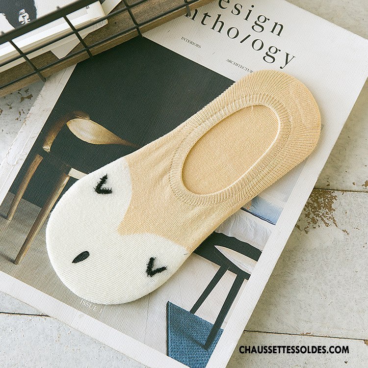 Chaussette Basse Femme Été Renard Invisible Silicone Nouvelles Arrivées Antidérapant Clair