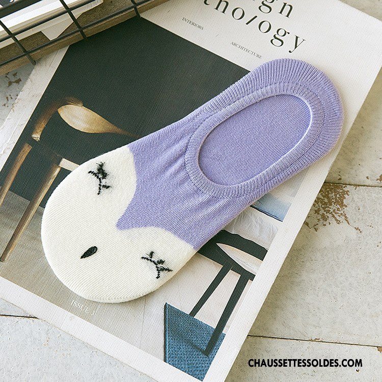 Chaussette Basse Femme Été Renard Invisible Silicone Nouvelles Arrivées Antidérapant Clair