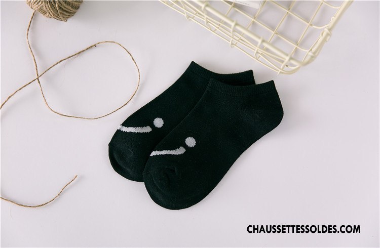 Chaussette Basse Femme Été Souriant Le Nouveau Chaussette Basse Coupée Printemps Chaussette Courte Rose