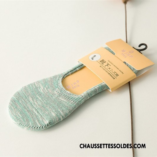 Chaussette Basse Femme Été Yarn Antidérapant Style Chaud Silicone Bambou Coloré
