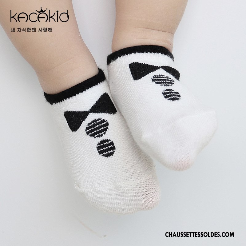 Chaussette Basse Fille Antidérapant Homme L'automne Femme 100% Coton Printemps Blanc