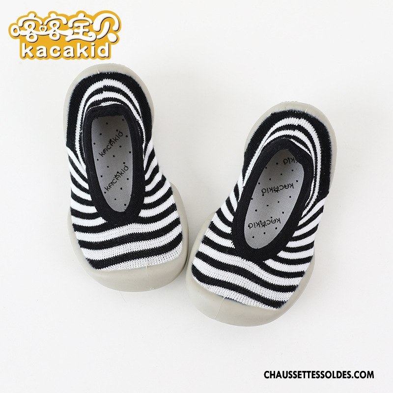Chaussette Basse Fille Antidérapant Semelle Doux Chaussette Basse Coupée Enfant Bébé Intérieur Rouge