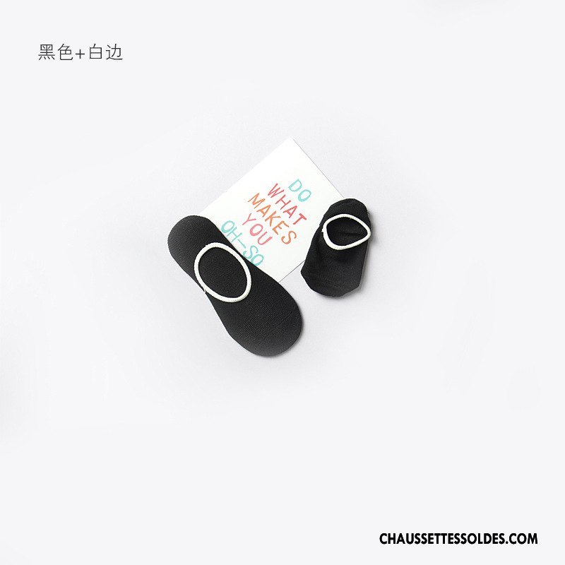 Chaussette Basse Fille Boîte Chaussette Basse Coupée Enfant Été Femme Bébé Couleurs De Bonbons Blanc
